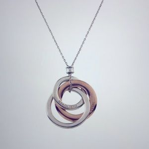 Tiffany & Co. Three Circle Pendant Necklace. Brand New.